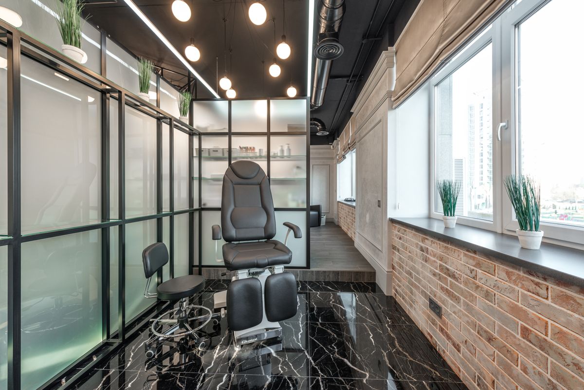 Pedicure chair inside the Swan Nails studio