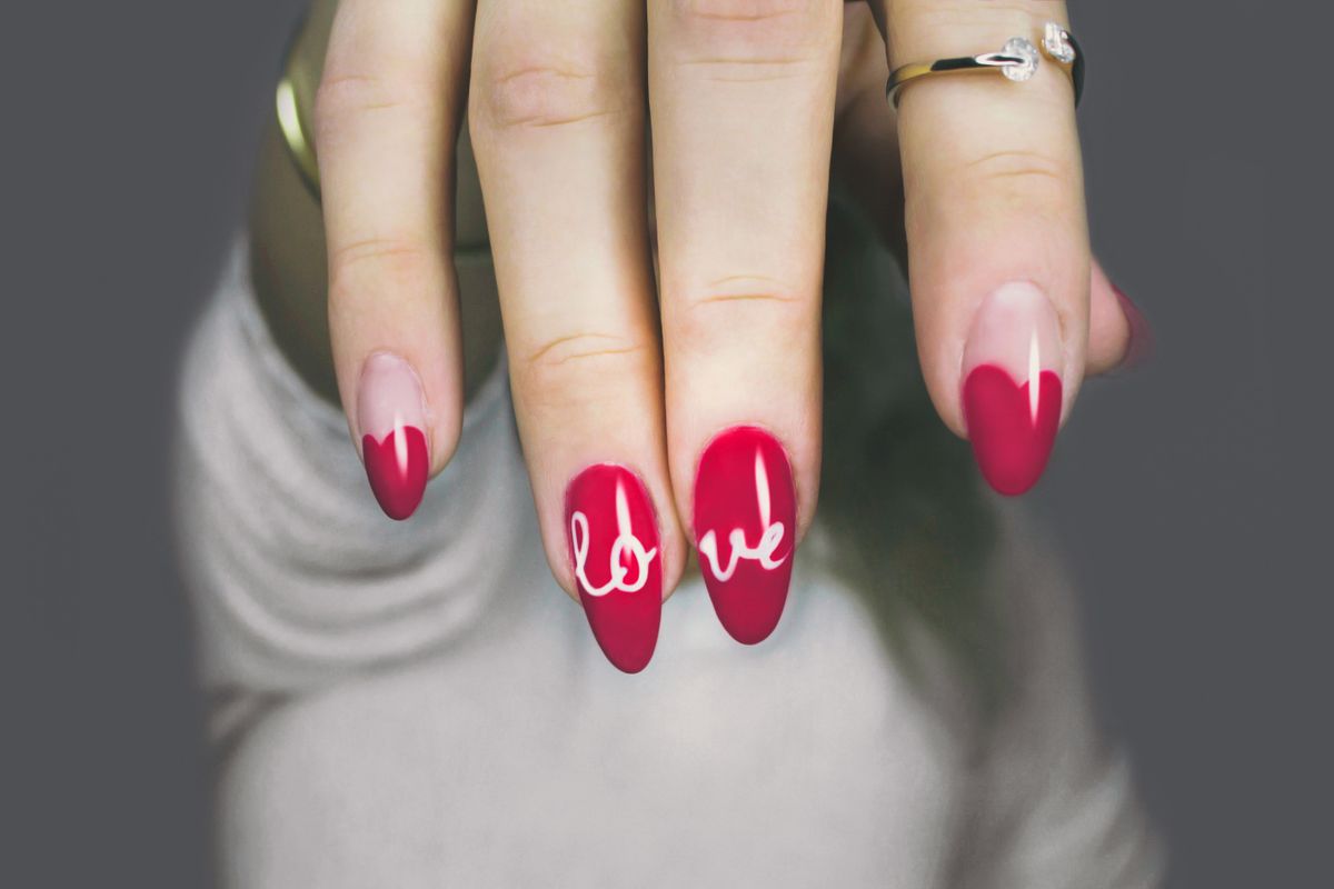 Custom hand-painted nail art at Swan Nails